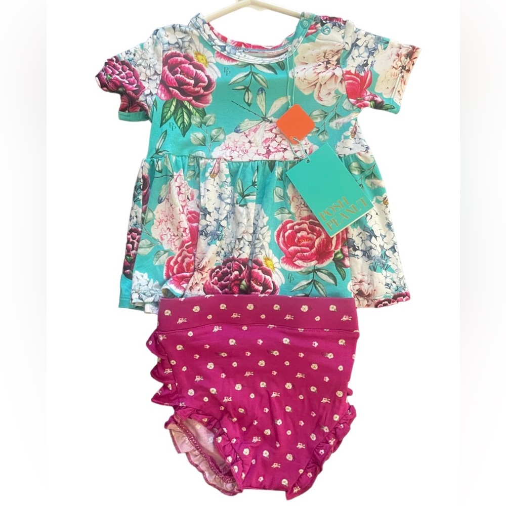 Posh Peanut Floral Dress with Bloomers